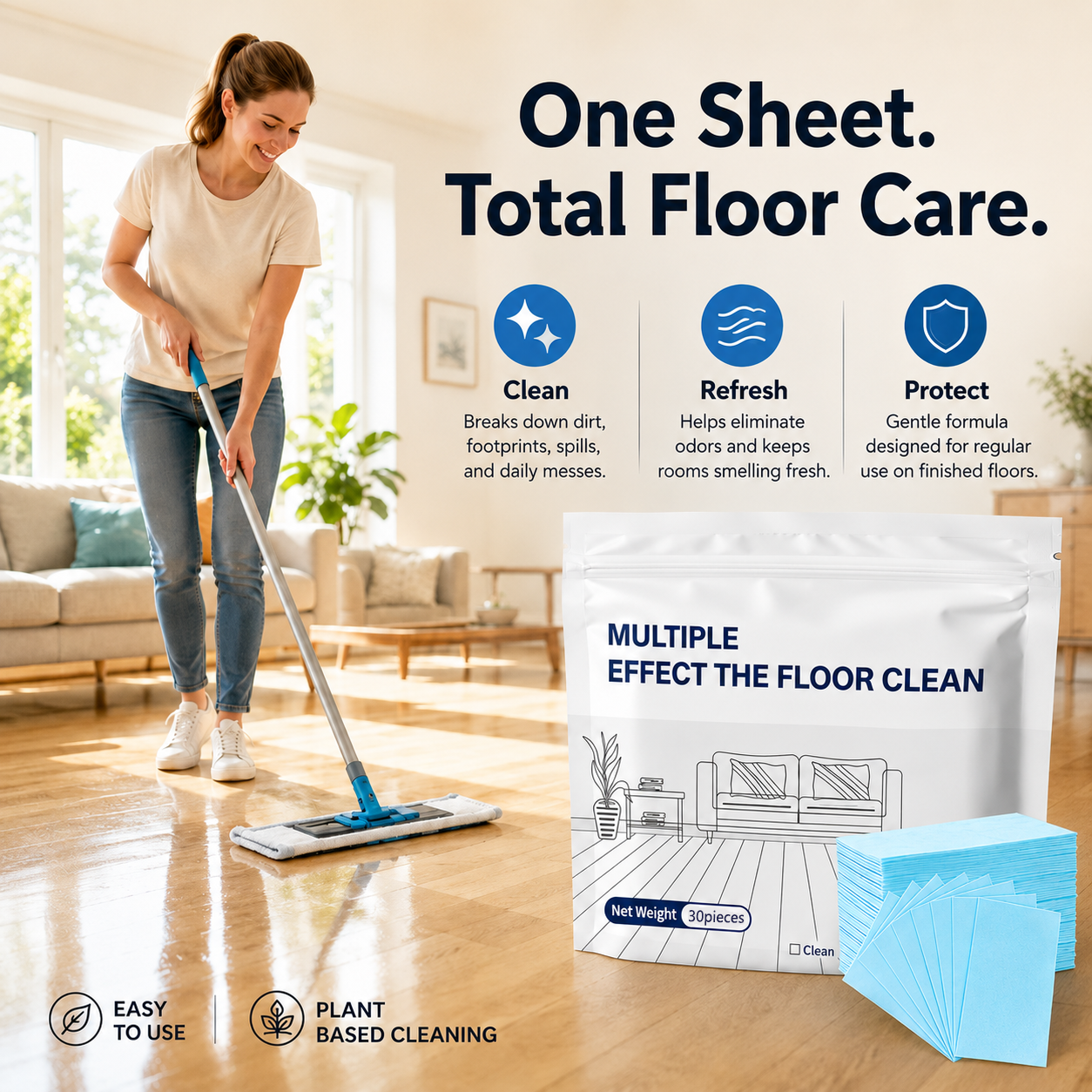 Multi-Surface Antibacterial Cleaner for Hardwood, Tile & Laminate