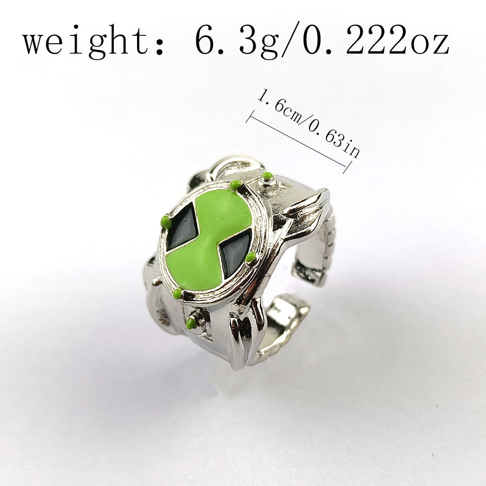 Omnitrix Ring Ben Cosplay Metal Ring European and American Style