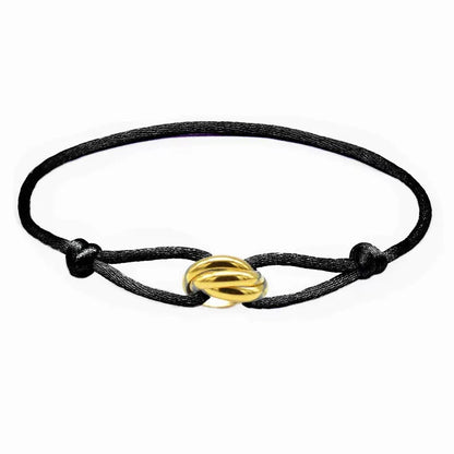 Stainless Steel Three-Color Classic Eternal Ring Bracelet  Simple High-Grade Classic Style