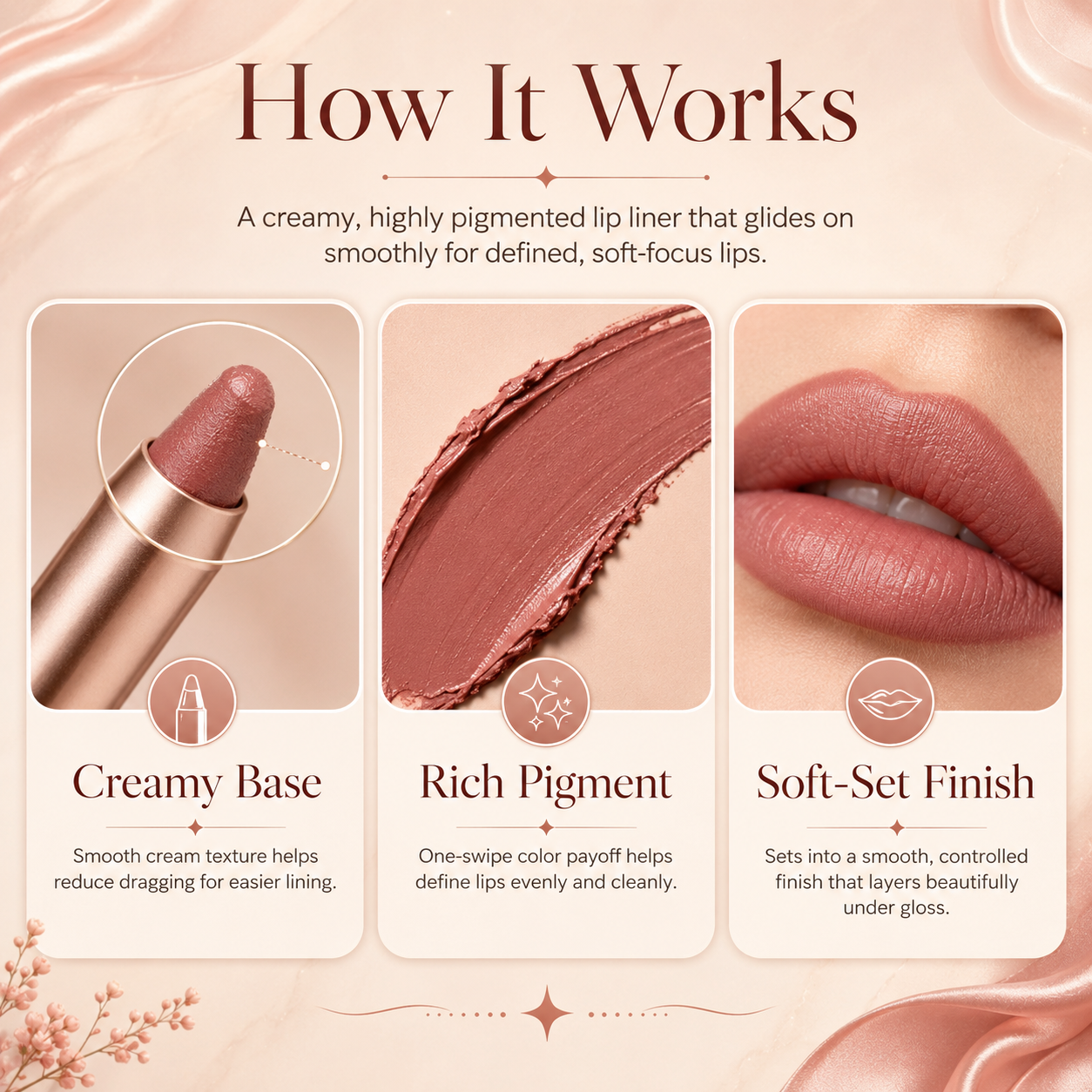 Last Day Buy 1 Get 1 Free Easy Glide Lip Liner — Creamy, Blendable Color with Smooth Application, Summervibes