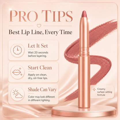 Last Day Buy 1 Get 1 Free Easy Glide Lip Liner — Creamy, Blendable Color with Smooth Application, Summervibes