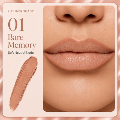 Last Day Buy 1 Get 1 Free Easy Glide Lip Liner — Creamy, Blendable Color with Smooth Application, Summervibes