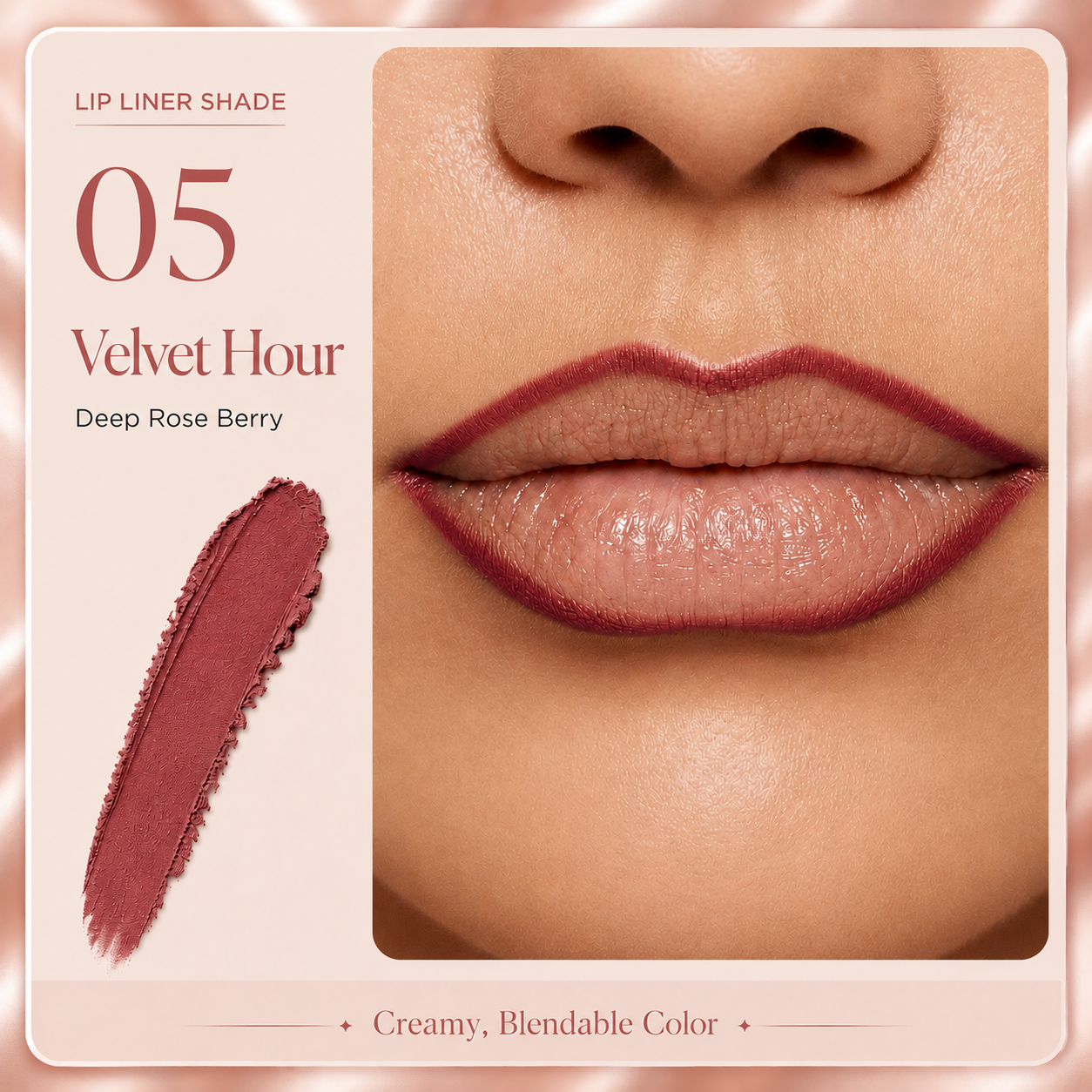 Last Day Buy 1 Get 1 Free Easy Glide Lip Liner — Creamy, Blendable Color with Smooth Application, Summervibes